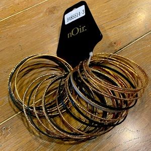 nOir New York 36 individual gold & green bracelets.  NWT